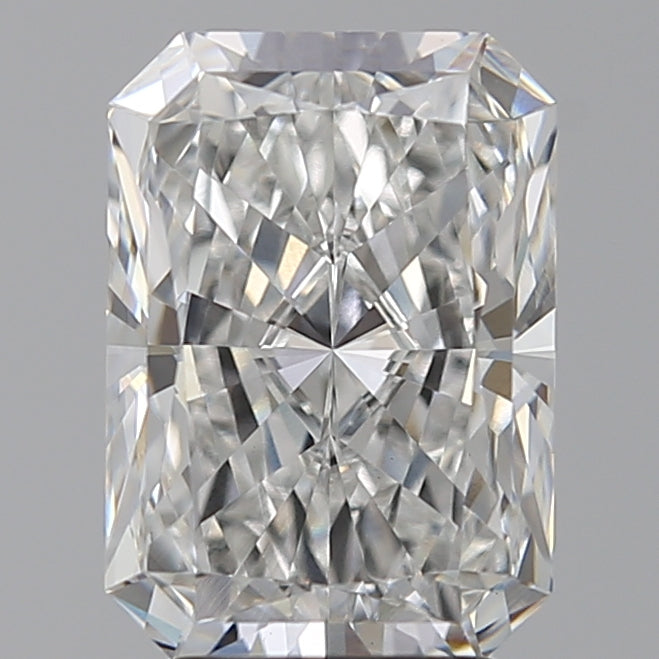 3.57 Carat Radiant Lab Diamond with  Cut Diamond in 14KT  view 1
