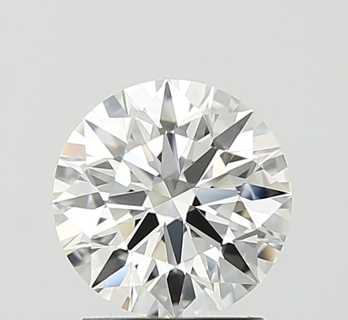 1.35 Carat Round Lab Diamond with  Cut Diamond in 14KT  view 1

