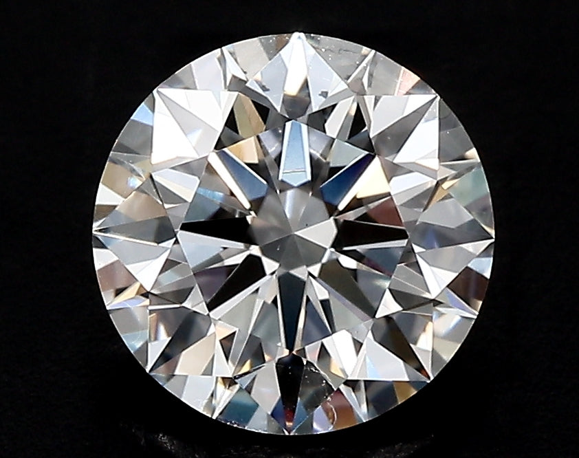 2.5 Carat Round Lab Diamond with  Cut Diamond in 14KT  view 1
