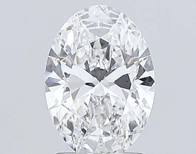 2.01 Carat Oval Lab Diamond with  Cut Diamond in 14KT  view 1
