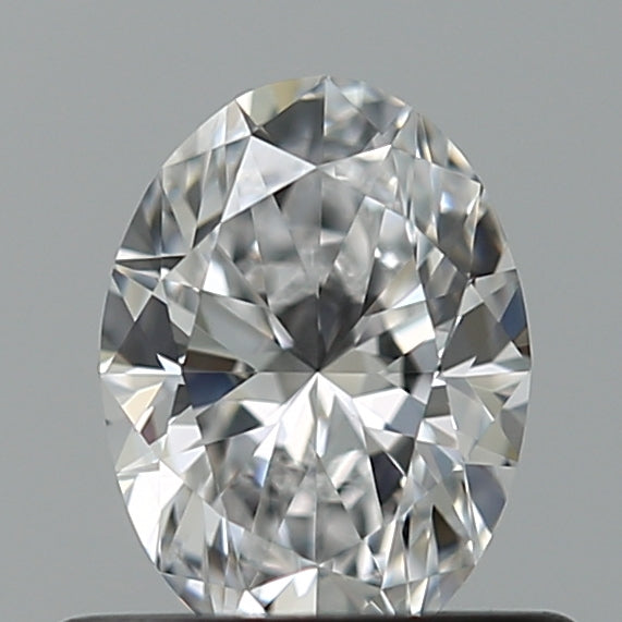 0.5 Carat Oval Natural Diamond with  Cut Diamond in 14KT  view 1
