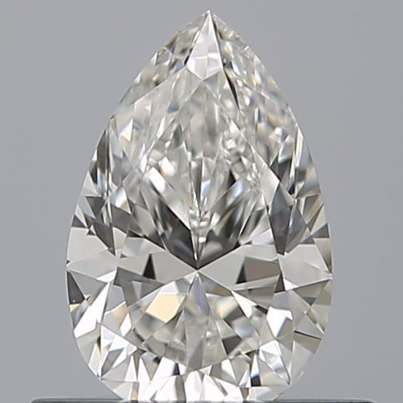 0.44 Carat Pear Natural Diamond with  Cut Diamond in 14KT  view 1
