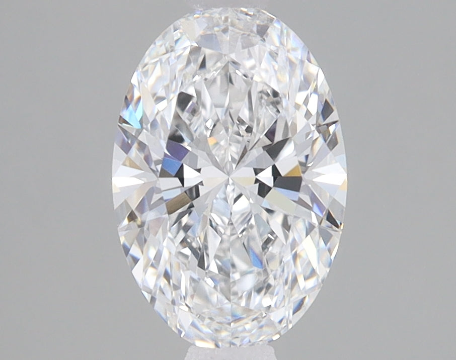 1.54 Carat Oval Lab Diamond with  Cut Diamond in 14KT  view 1
