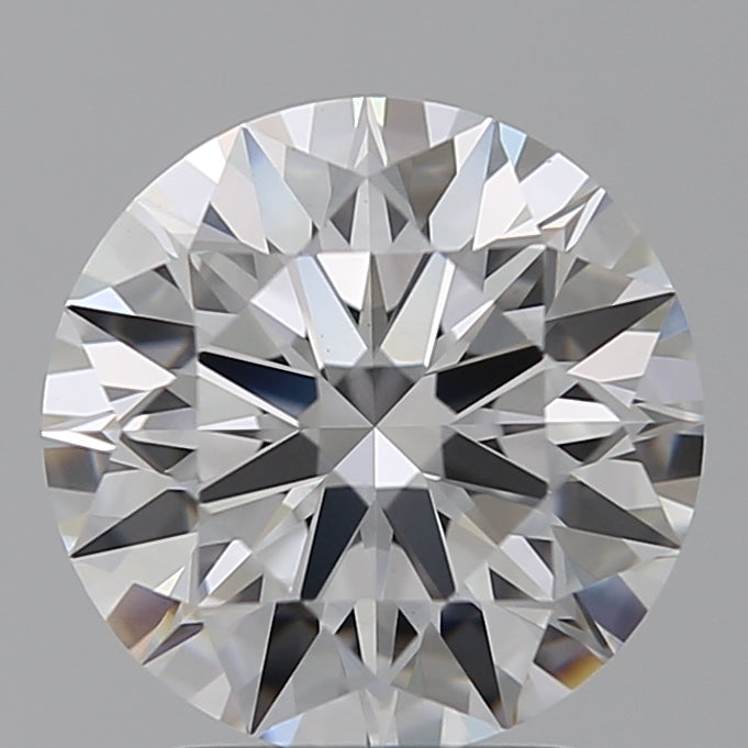 2.56 Carat Round Lab Diamond with  Cut Diamond in 14KT  view 1
