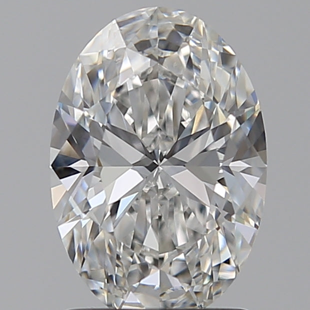 1.55 Carat Oval Lab Diamond with  Cut Diamond in 14KT  view 1
