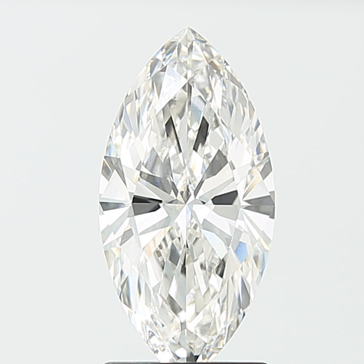 1.71 Carat Marquise Lab Diamond with  Cut Diamond in 14KT  view 1
