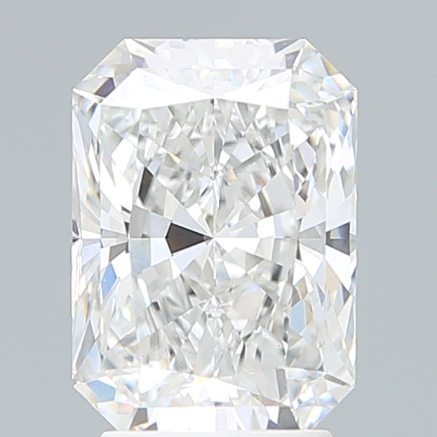 3.06 Carat Radiant Lab Diamond with  Cut Diamond in 14KT  view 1
