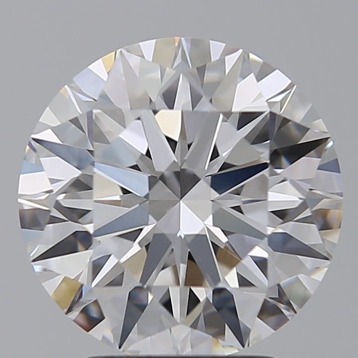 3.09 Carat Round Lab Diamond with  Cut Diamond in 14KT  view 1
