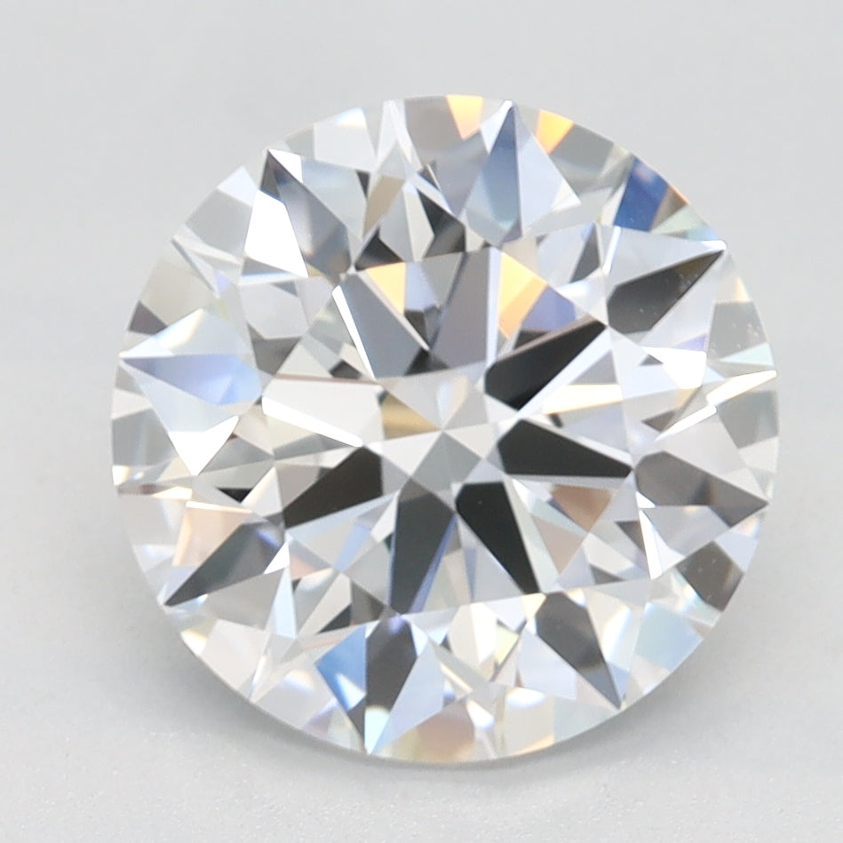 2.69 Carat Round Lab Diamond with  Cut Diamond in 14KT  view 1
