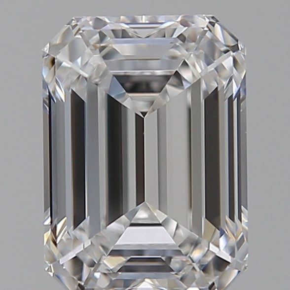 1.54 Carat Emerald Lab Diamond with  Cut Diamond in 14KT  view 1
