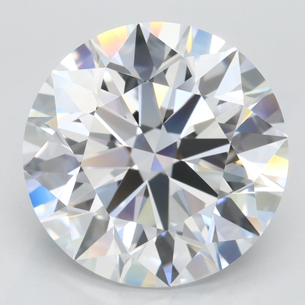 5.03 Carat Round Lab Diamond with  Cut Diamond in 14KT  view 1
