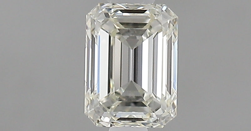0.5 Carat Emerald Natural Diamond with  Cut Diamond in 14KT  view 1
