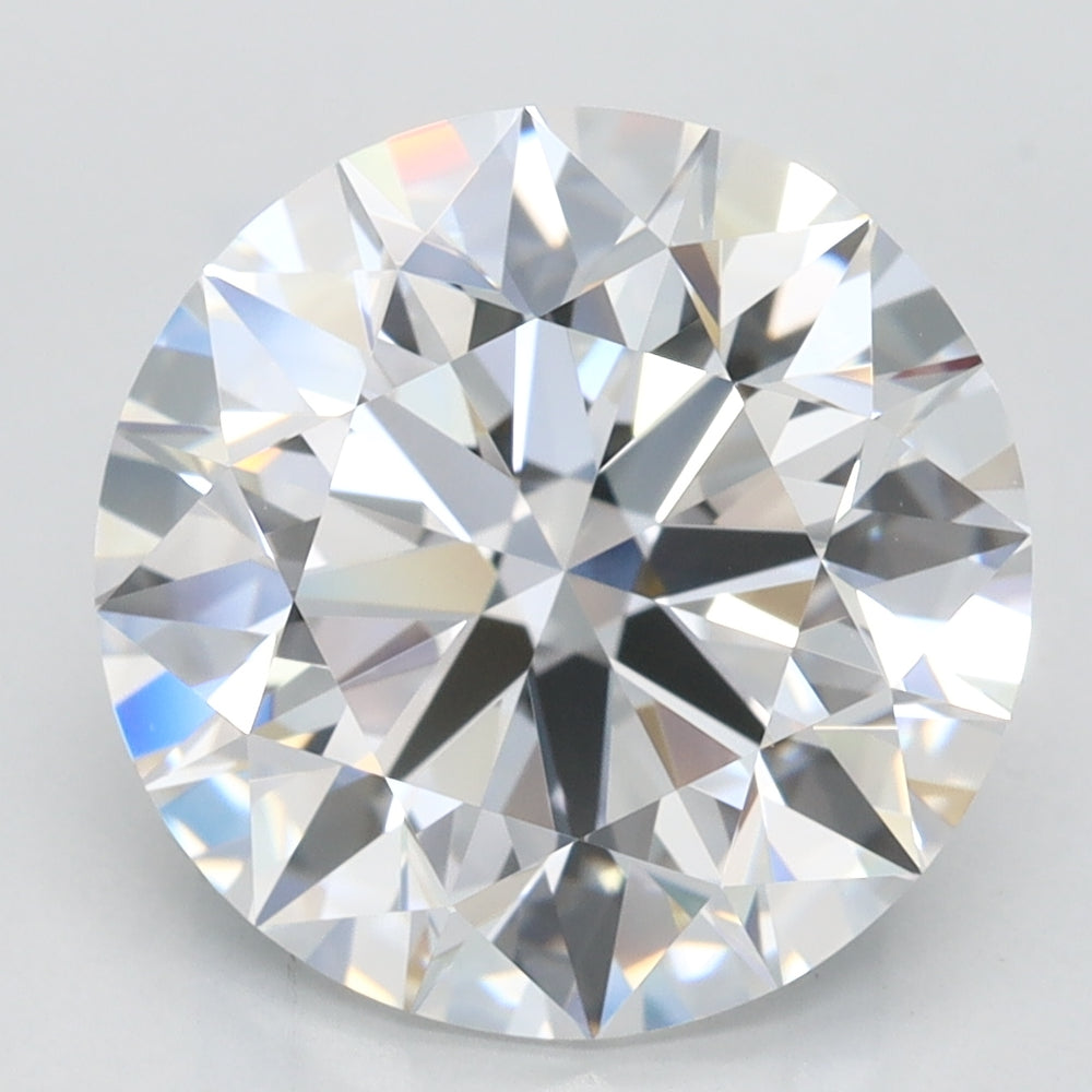 4.01 Carat Round Lab Diamond with  Cut Diamond in 14KT  view 1
