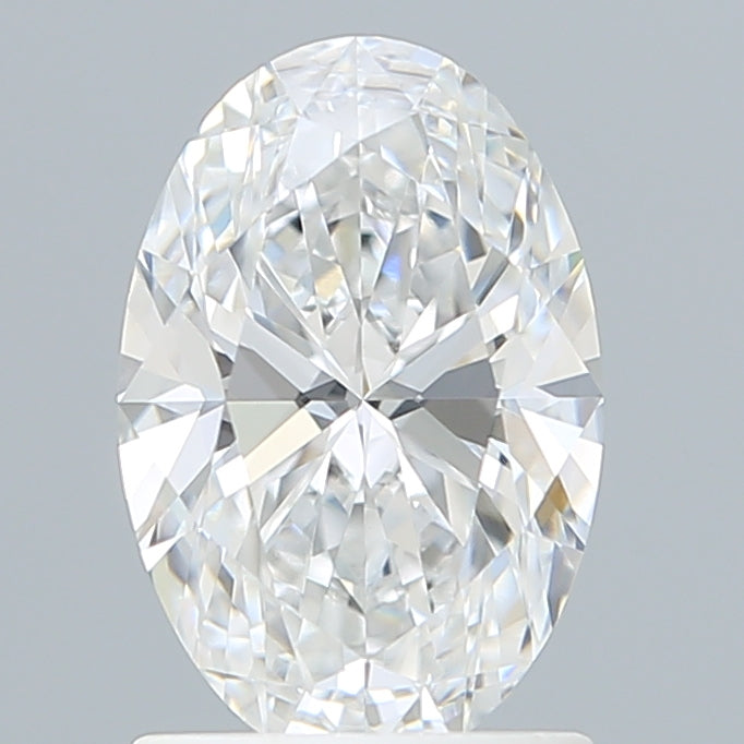 1.45 Carat Oval Lab Diamond with  Cut Diamond in 14KT  view 1
