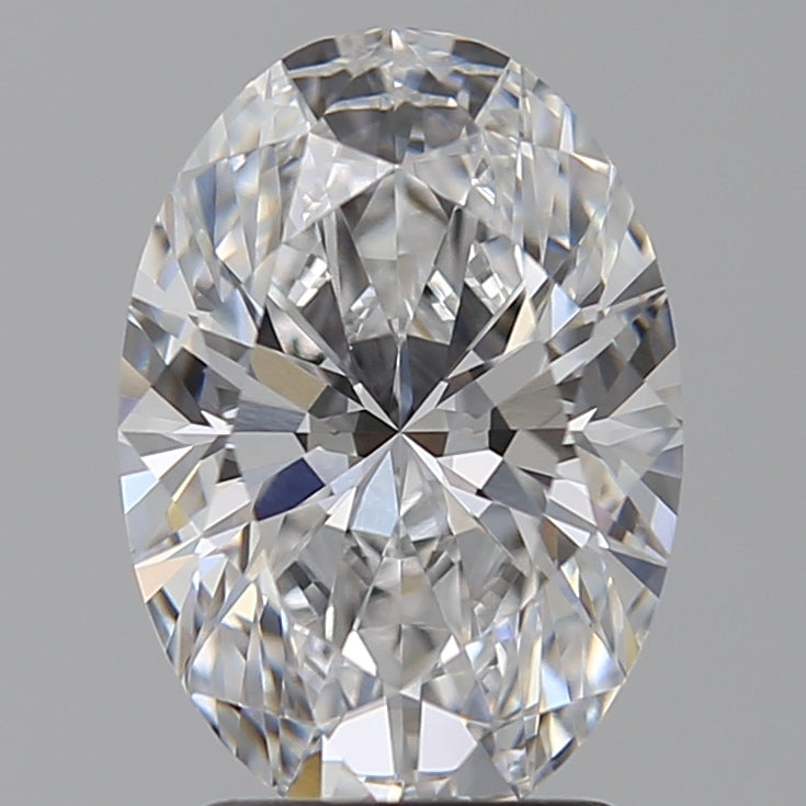 2.52 Carat Oval Lab Diamond with  Cut Diamond in 14KT  view 1
