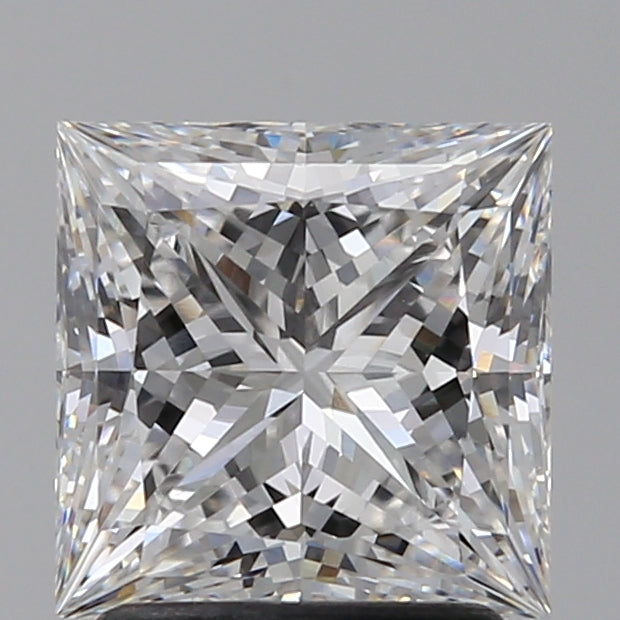 2.05 Carat Princess Lab Diamond with  Cut Diamond in 14KT  view 1
