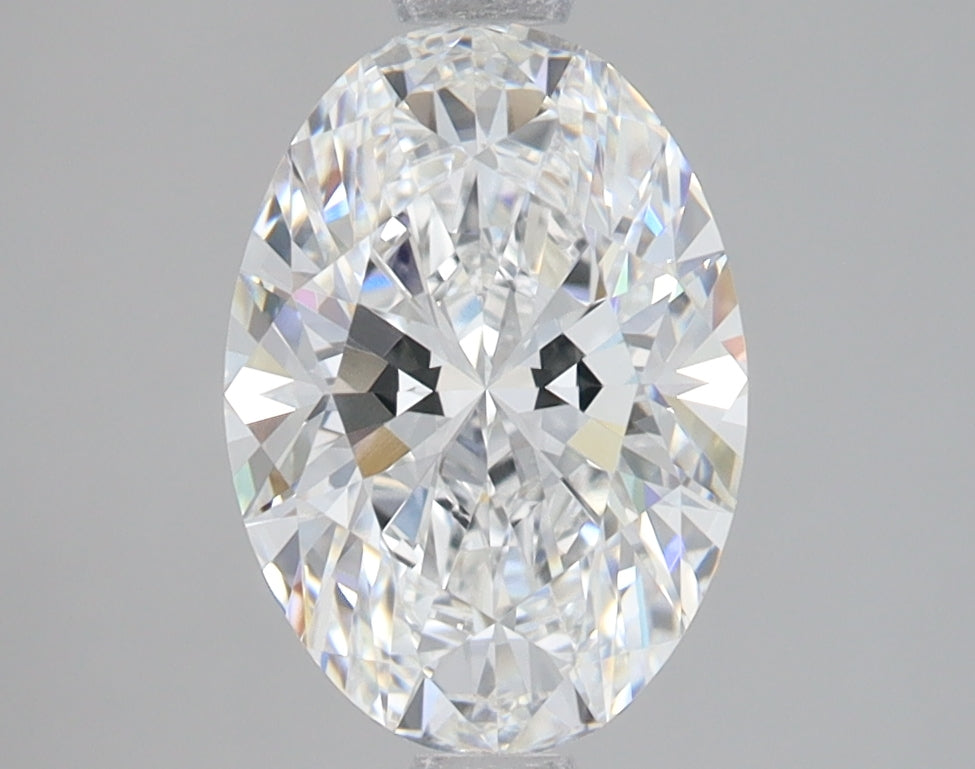 2.02 Carat Oval Lab Diamond with  Cut Diamond in 14KT  view 1
