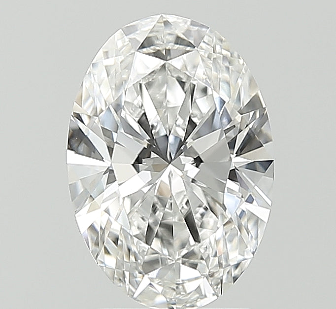 2.05 Carat Oval Lab Diamond with  Cut Diamond in 14KT  view 1
