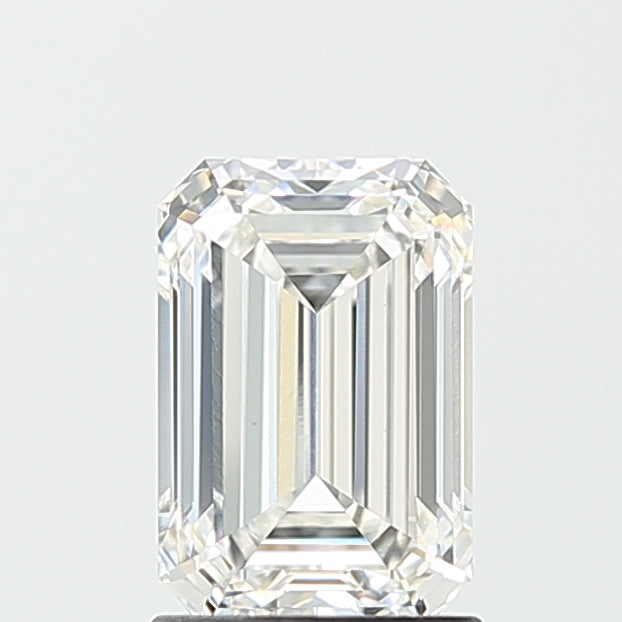 1.76 Carat Emerald Lab Diamond with  Cut Diamond in 14KT  view 1

