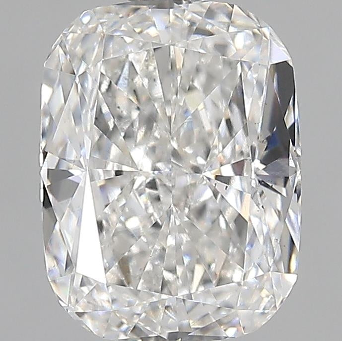 2.42 Carat Cushion Lab Diamond with  Cut Diamond in 14KT  view 1

