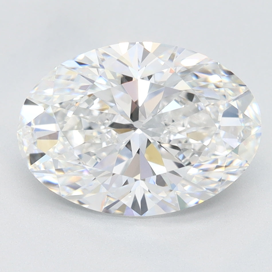2.18 Carat Oval Lab Diamond with  Cut Diamond in 14KT  view 1
