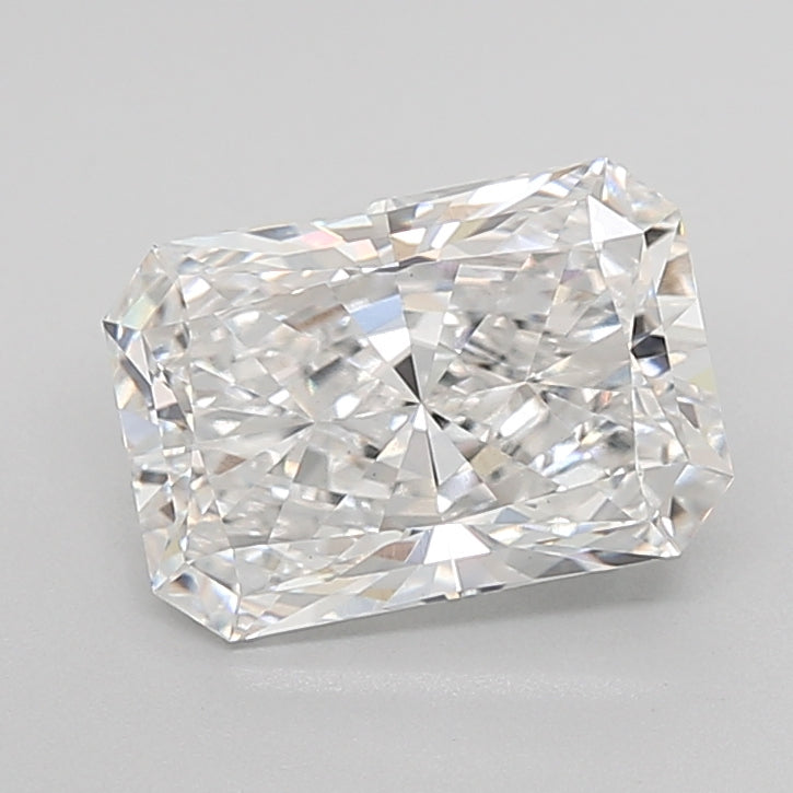 2.51 Carat Radiant Lab Diamond with  Cut Diamond in 14KT  view 1
