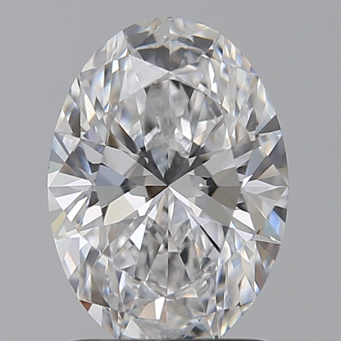 1.51 Carat Oval Lab Diamond with  Cut Diamond in 14KT  view 1
