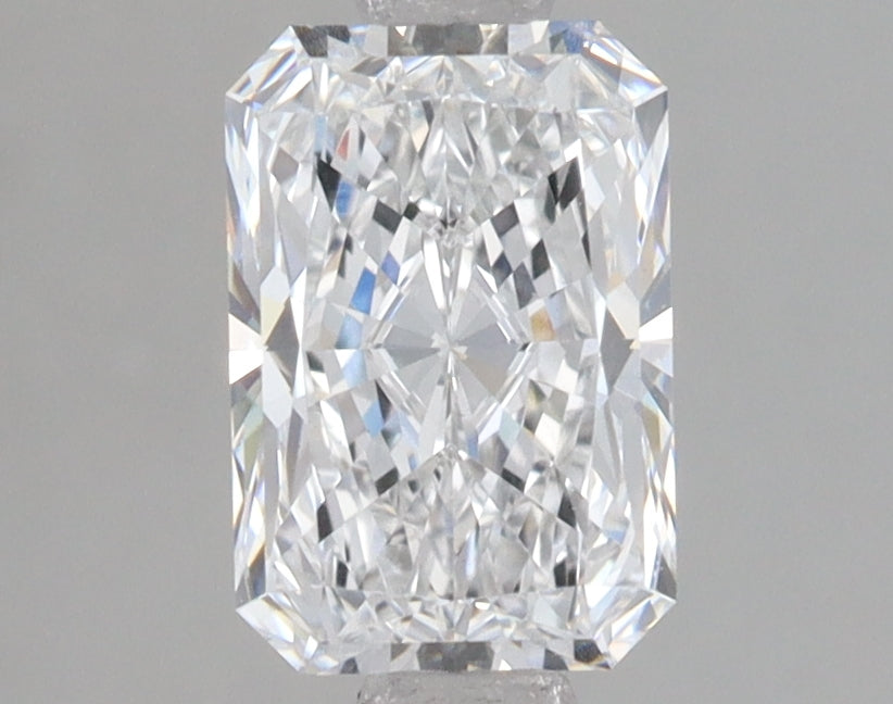 1.51 Carat Radiant Lab Diamond with  Cut Diamond in 14KT  view 1
