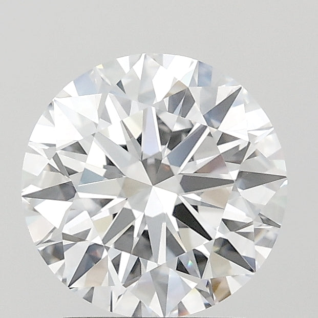 2.17 Carat Round Lab Diamond with  Cut Diamond in 14KT  view 1
