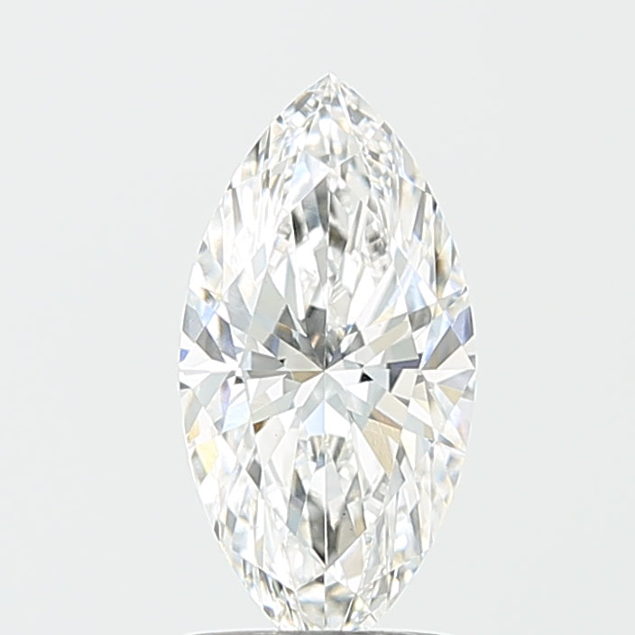 1.51 Carat Marquise Lab Diamond with  Cut Diamond in 14KT  view 1
