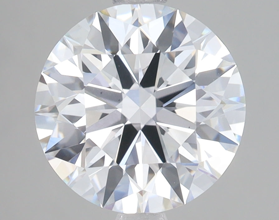 3.01 Carat Round Lab Diamond with  Cut Diamond in 14KT  view 1
