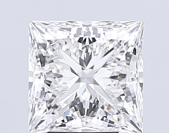 5.06 Carat Princess Lab Diamond with  Cut Diamond in 14KT  view 1
