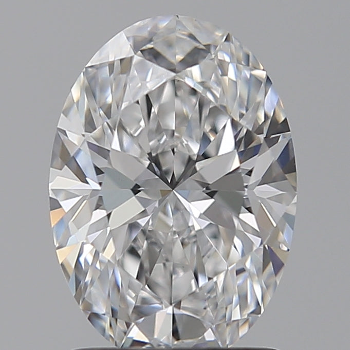 1.51 Carat Oval Lab Diamond with  Cut Diamond in 14KT  view 1
