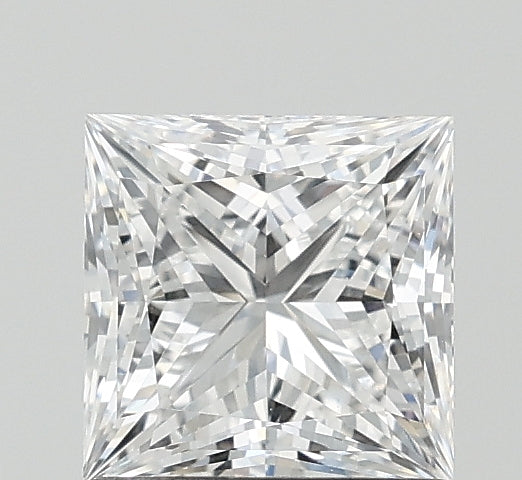 1.26 Carat Princess Lab Diamond with  Cut Diamond in 14KT  view 1
