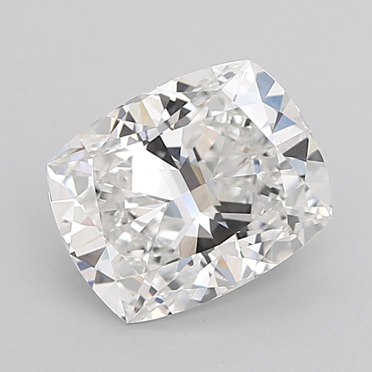 3.07 Carat Cushion Lab Diamond with  Cut Diamond in 14KT  view 1
