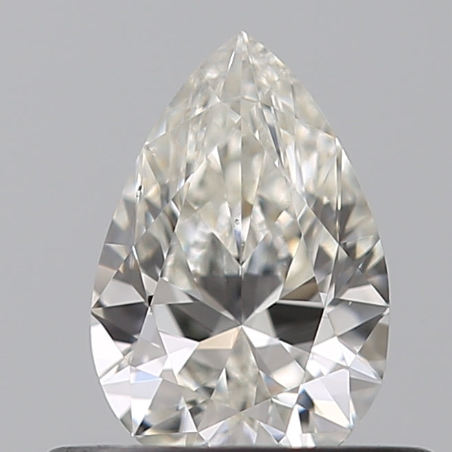0.4 Carat Pear Natural Diamond with  Cut Diamond in 14KT  view 1
