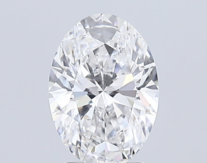 3.1 Carat Oval Lab Diamond with  Cut Diamond in 14KT  view 1
