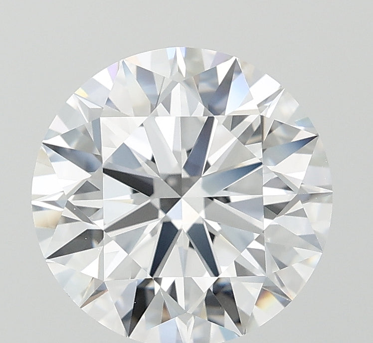 3.38 Carat Round Lab Diamond with  Cut Diamond in 14KT  view 1
