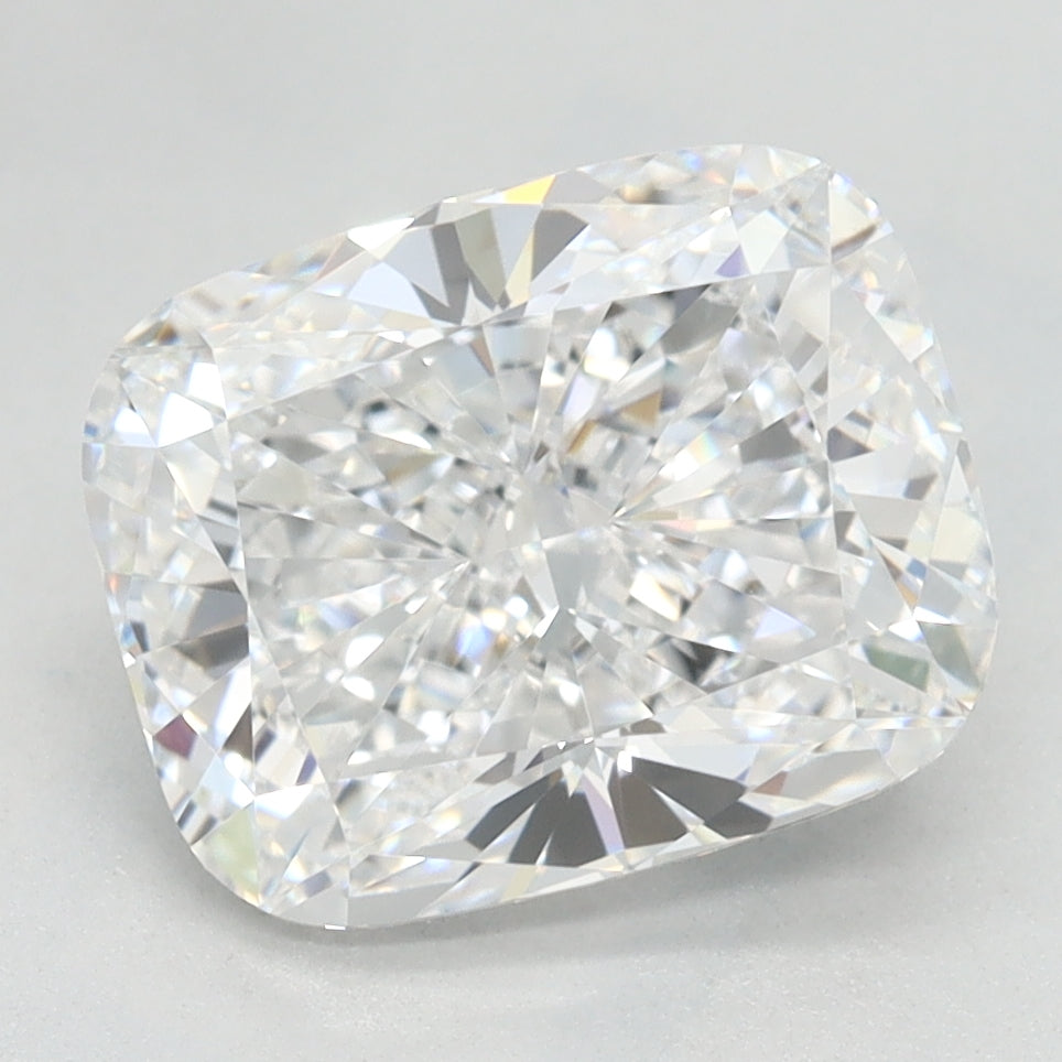 2.8 Carat Cushion Lab Diamond with  Cut Diamond in 14KT  view 1
