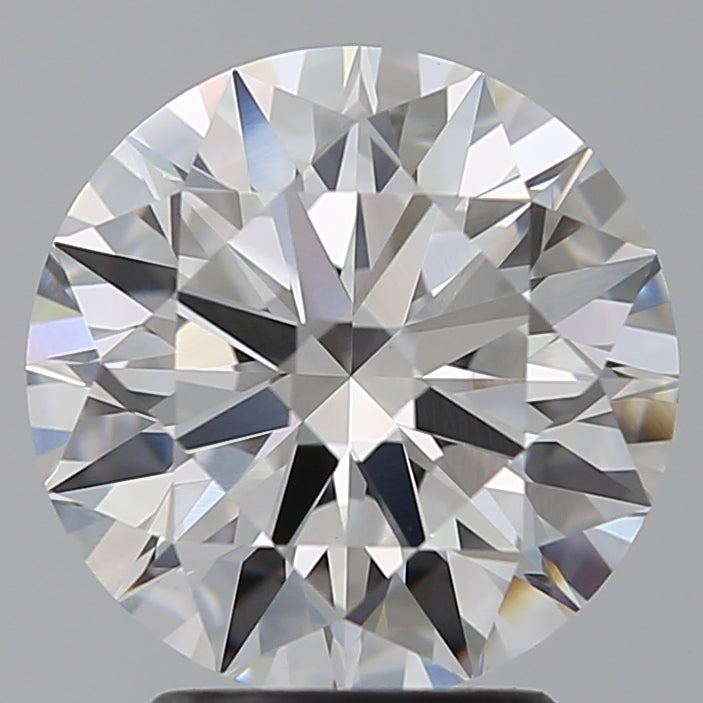 3.04 Carat Round Lab Diamond with  Cut Diamond in 14KT  view 1
