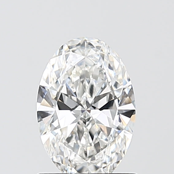 1.01 Carat Oval Lab Diamond with  Cut Diamond in 14KT  view 1
