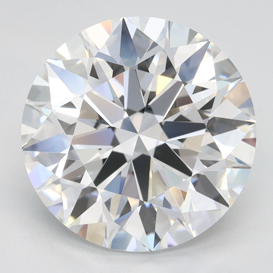3.35 Carat Round Lab Diamond with  Cut Diamond in 14KT  view 1
