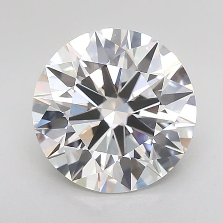 3.04 Carat Round Lab Diamond with  Cut Diamond in 14KT  view 1
