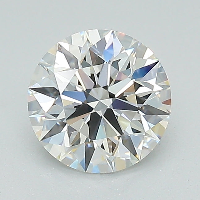1.08 Carat Round Lab Diamond & 1.1 Carat Round Lab Diamond with  Cut Diamond in 14KT  view 1
