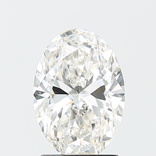1.8 Carat Oval Lab Diamond with  Cut Diamond in 14KT  view 1
