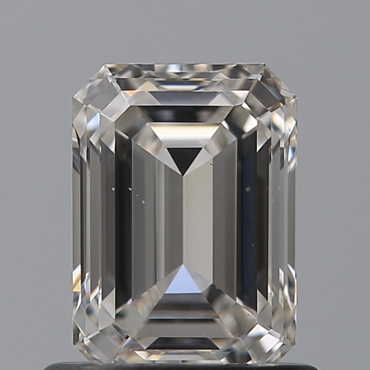 0.85 Carat Emerald Natural Diamond with  Cut Diamond in 14KT  view 1

