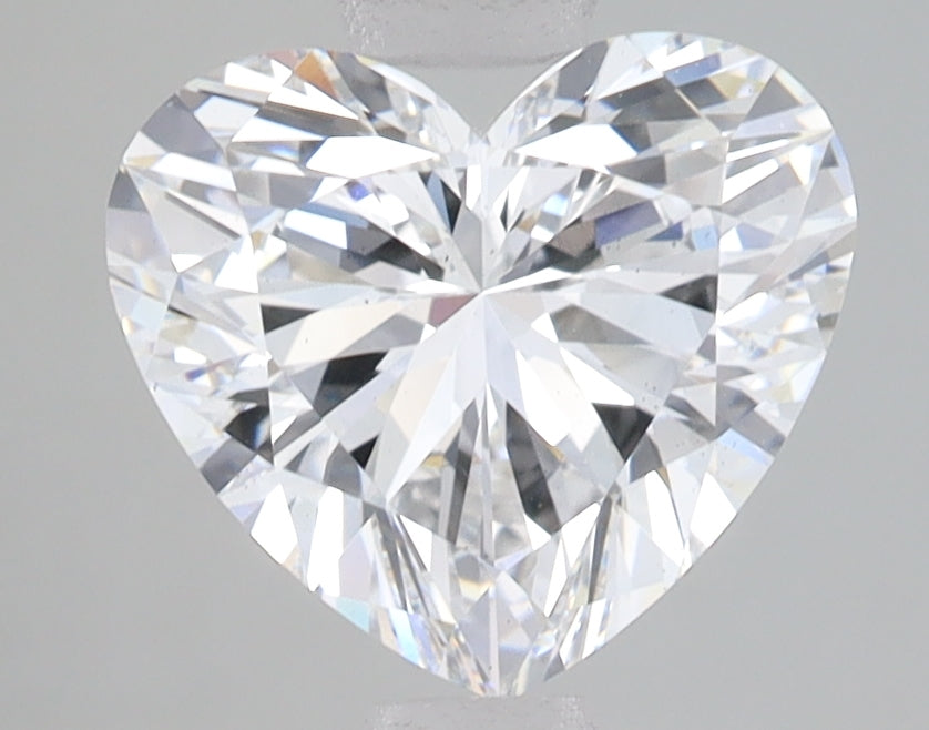 2.3 Carat Heart Lab Diamond with  Cut Diamond in 14KT  view 1
