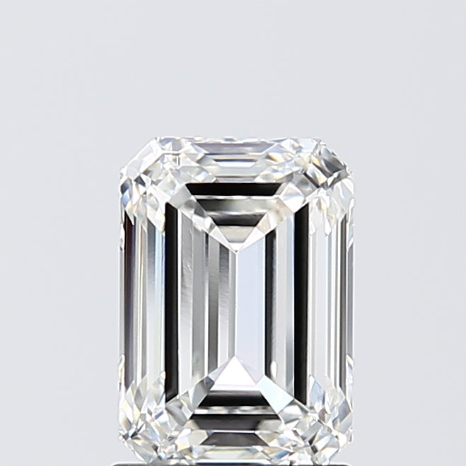 1.84 Carat Emerald Lab Diamond with  Cut Diamond in 14KT  view 1
