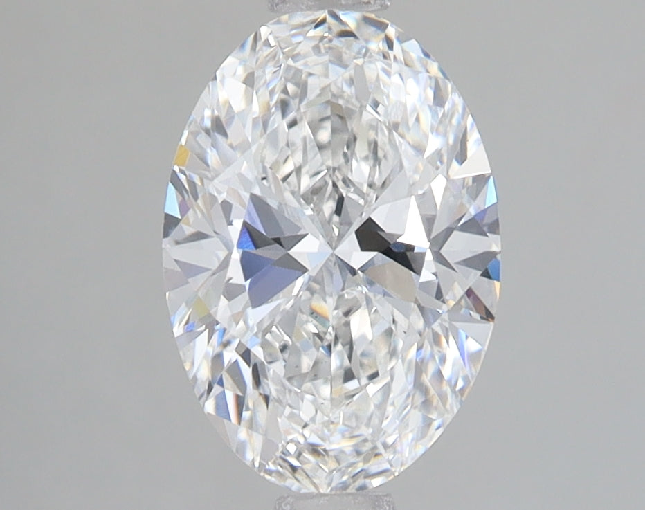 1.68 Carat Oval Lab Diamond with  Cut Diamond in 14KT  view 1
