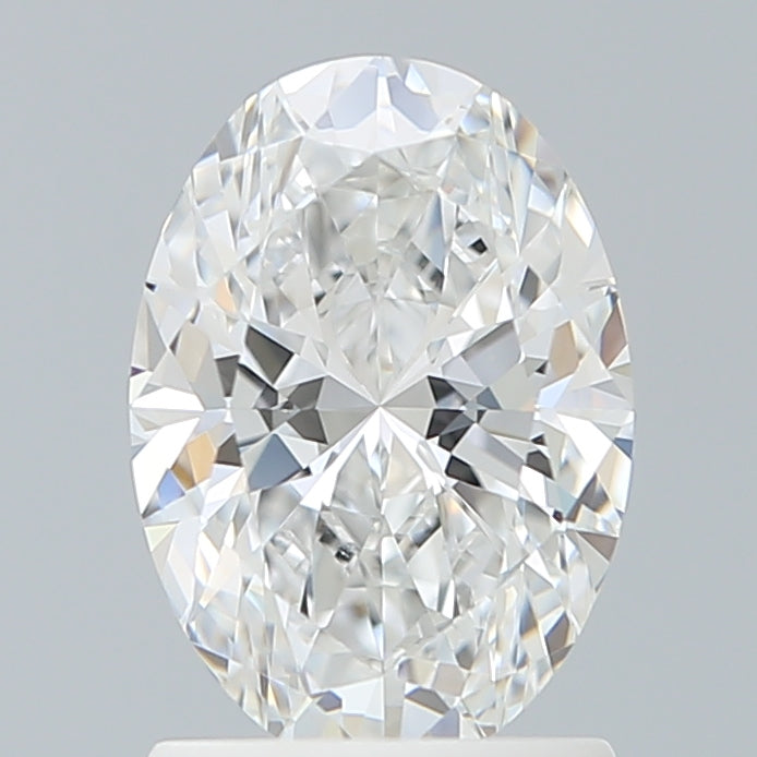 1.56 Carat Oval Lab Diamond with  Cut Diamond in 14KT  view 1
